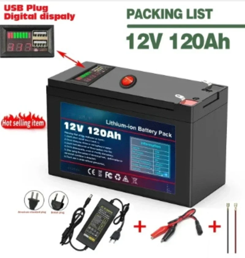 12V 120Ah 3S7P 18650 Lithium Battery Pack For Sprayers Trolleys Children Electric Vehicles