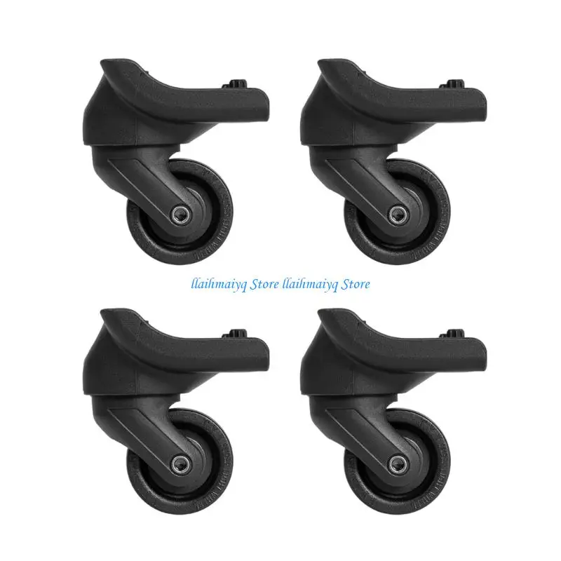 

573B 4Pcs Luggage Spinner Easy to Install Luggage Trolley Case Wheel Replace for Various Suitcase Models