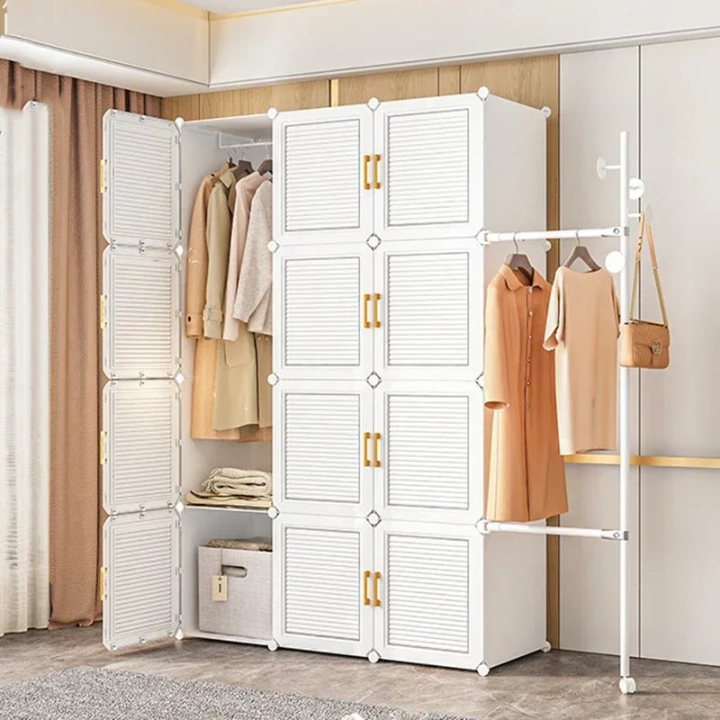 Nordic Plastic Wardrobes Partitions Closets Clothes Portable Wardrobes Storage Cabinet Organizer Guarda Roupa Trendy Furniture