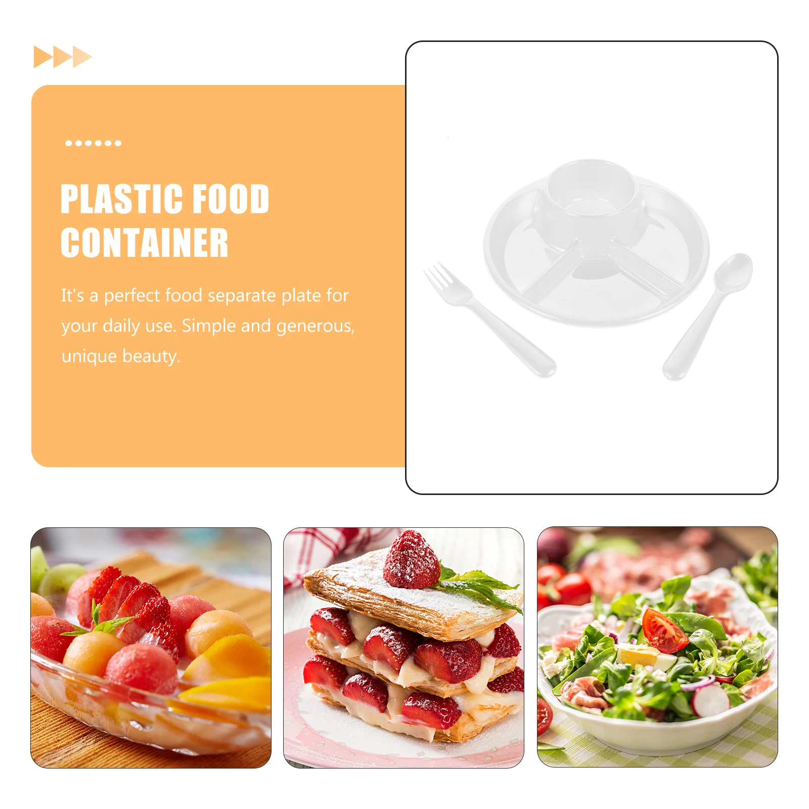 

1 комплект, пластиковый контейнер для еды, разделенная тарелка, детские тарелки, блюдо для еды для малышей, прочное, легко чистящееся сервировочное блюдо, тарелки для малышей