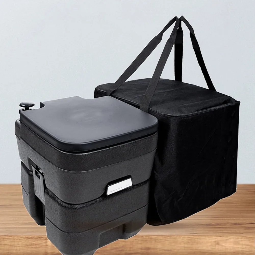 5.3 Gallon Portable Toilet Storage Bag Double Layer Lining Durable RV Toilet Storage Bag 600D Oxford Fabric Thickening Fabric