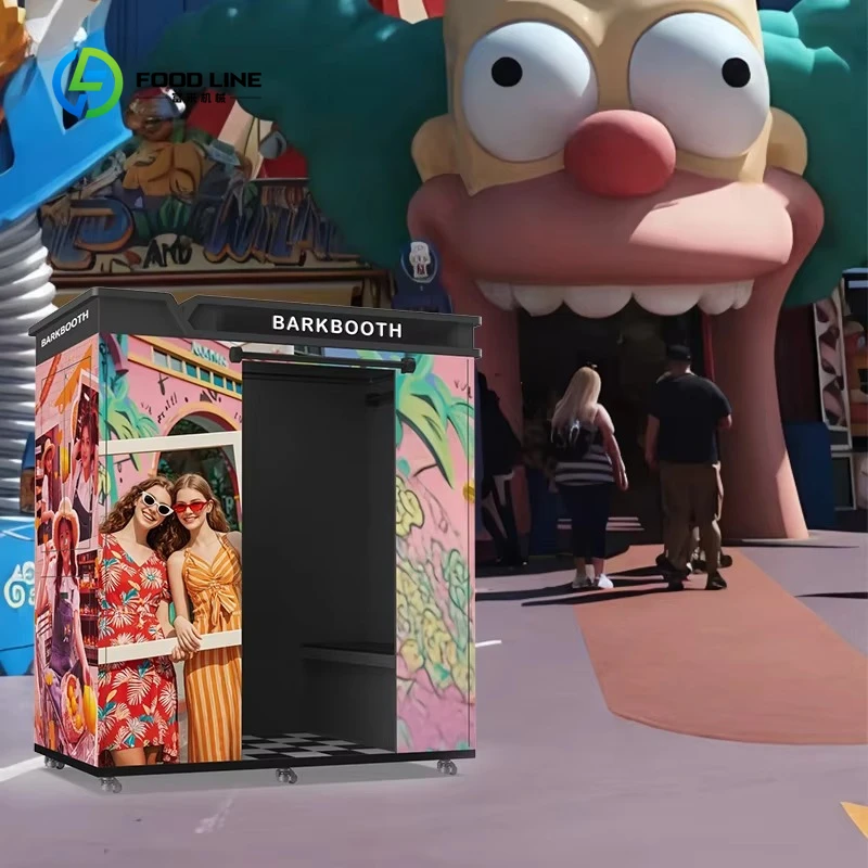 Customized Korean Style Photo Booth Machine Instant Print Selfie Commercial Photo Kiosk For Shopping Mall