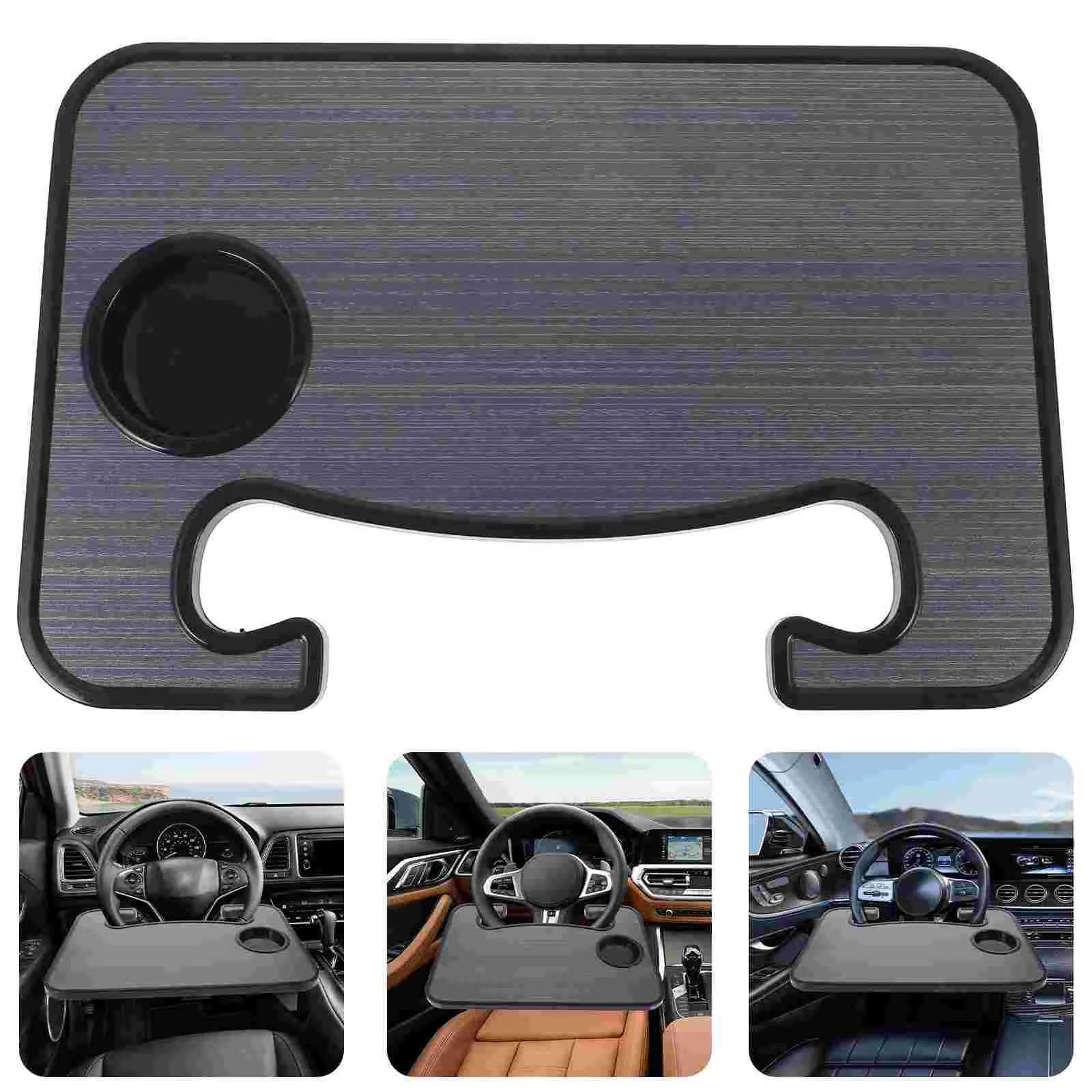 

Car Steering Wheel Plate Holder Seats Cup Stand Multifunction Travel Tray for Children Abs Bottle Rack