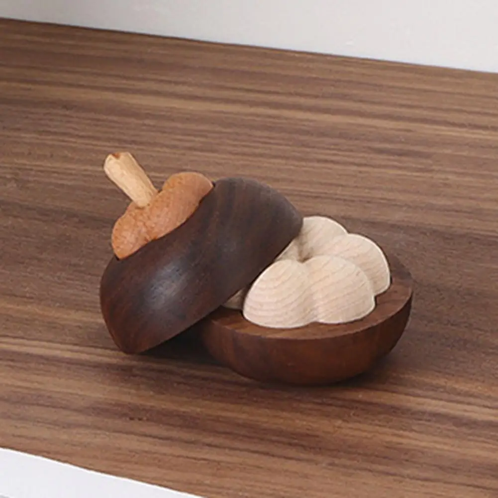 Diffuser for Bathroom Diffuser for Car Beech Solid Wood Mangosteen Shape Aromatherapy Diffuser Air Purifier for Room Bedroom