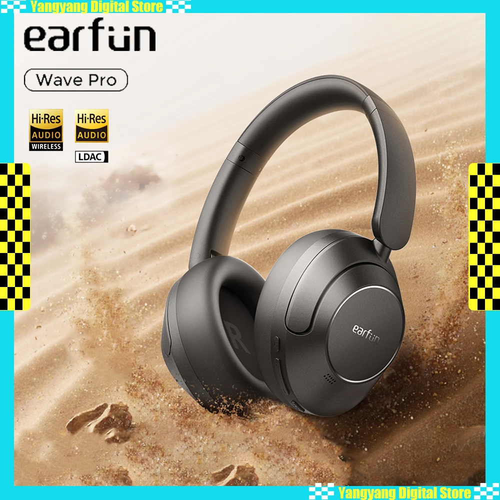 EarFun Wave Pro casque Bluetooth sans fil bruit actif réduction de faible latence haute résolution personnalisé e-sports écouteurs Gamer accessoires EarFun Wave Pro casque Bluetooth sans fil bruit actif réduction de faible latence haute résolution personnalisé e-sports écouteurs Gamer accessoires
