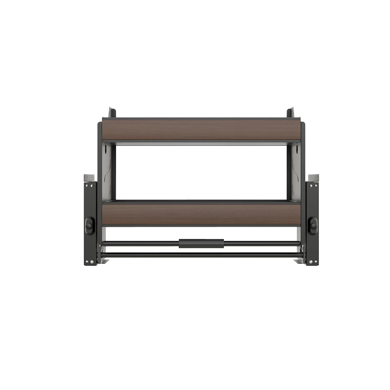

Hanging cabinet pull basket Kitchen cabinet Lift pull basket High cabinet drop-down seasoning basket Wood grain damping adjustab