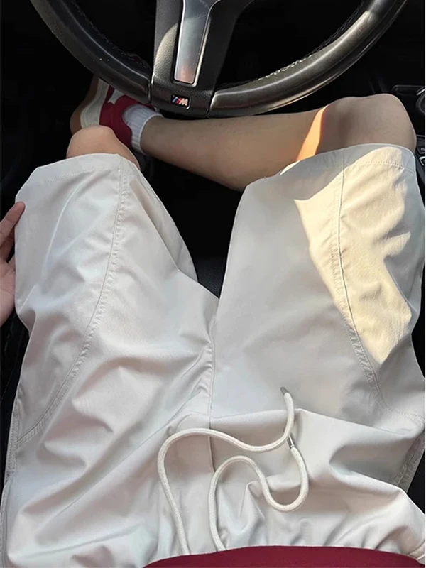 

Мужские летние легкие спортивные шорты American Style из ледяного шелка, прямые, длиной 5 или 6 дюймов