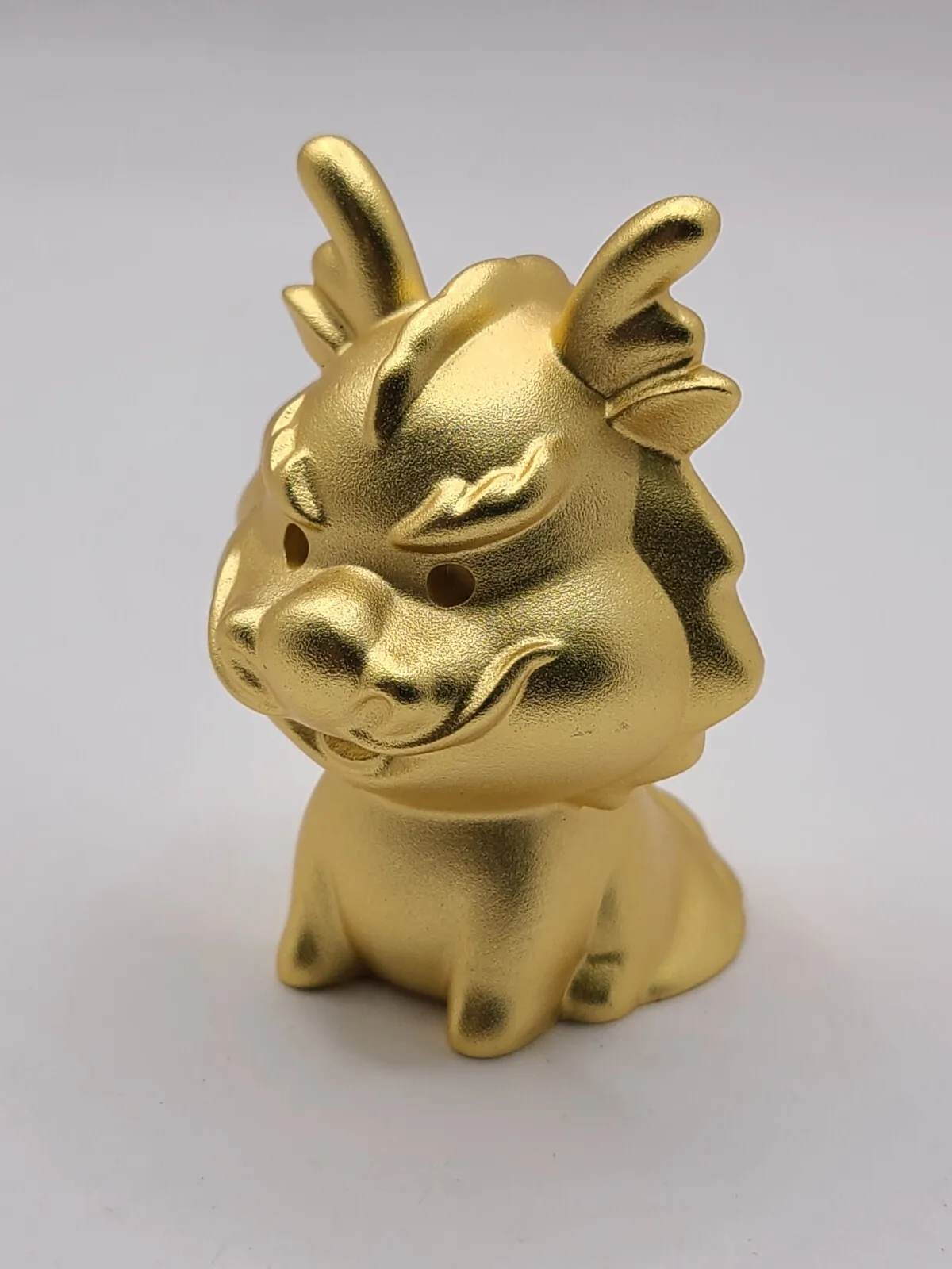 Twelve Zodiac Bronze Gold Plated Ornaments - Dragon | Feng Shui Ornament