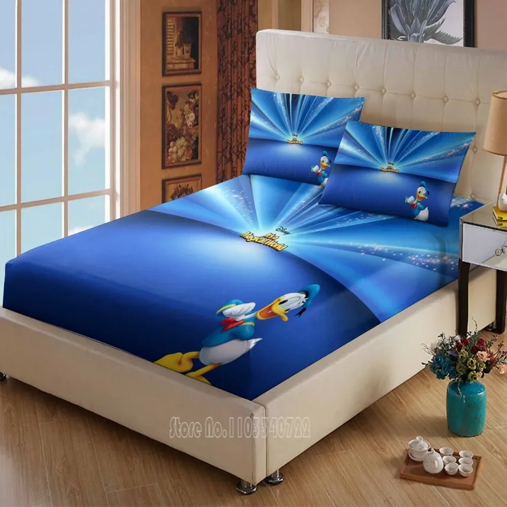 

Disney Donald Duck Daisy Mattress cover Fitted Sheet Bed Sheets Bed Linen for Child Kids Teen Bedspread Bedroom Decor