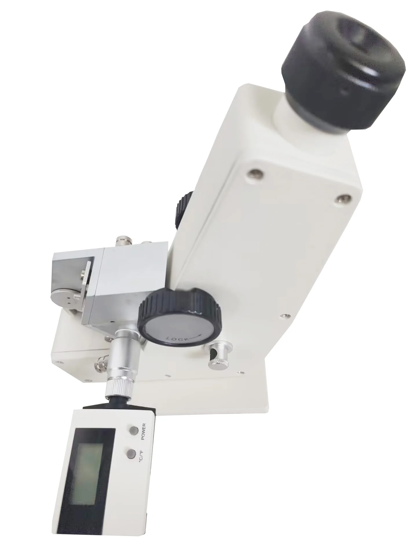 Monocular Abbe Refractometer Digital Abbe Refractometer with 1.3000-1.7000 nD accuracy  ±0.0002nD telescopic system 2X