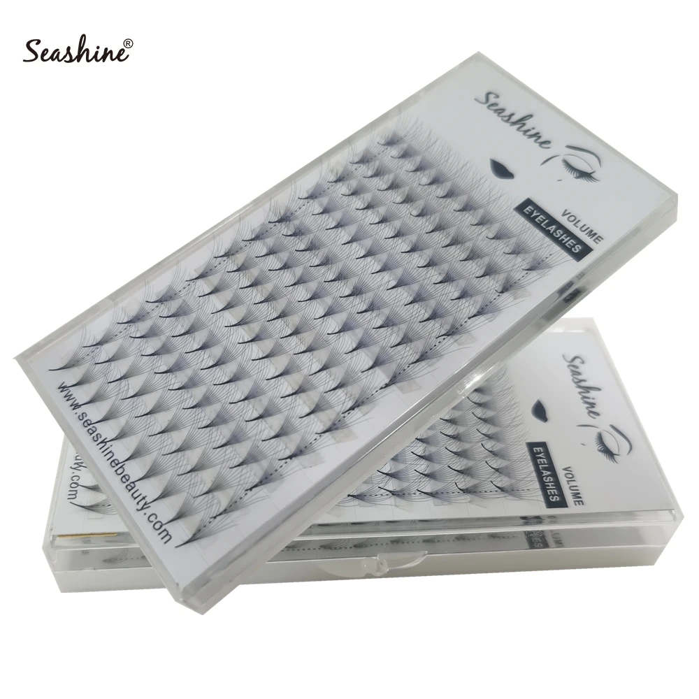 

Seashine Lashes 10D 12D Pointy Base Premade Fans Sharp Thin Stem Russian Volume Individual Lashes Grafting Extensions