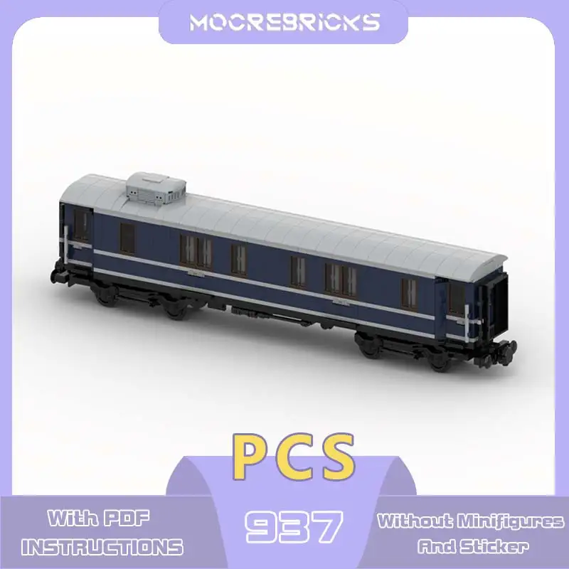 

MOC Building Blocks Baggage Coach & 2nd Class Passenger Model Train Series Toys Assembly Small Particle Bricks Children's Toy