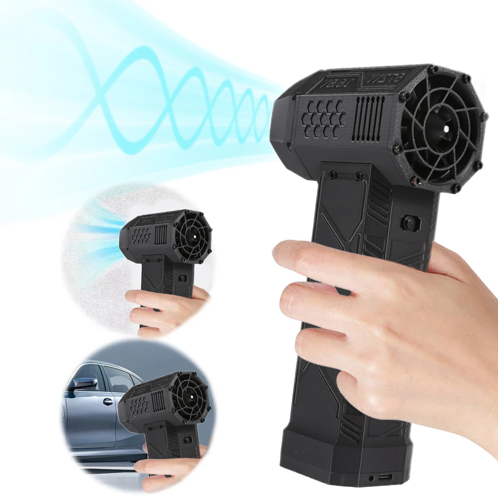 8000mAh Turbo jet fan 50MM Violent Turbofan Precision High Speed Channel Violent Turbofan Industrial Dust Blowing Gun