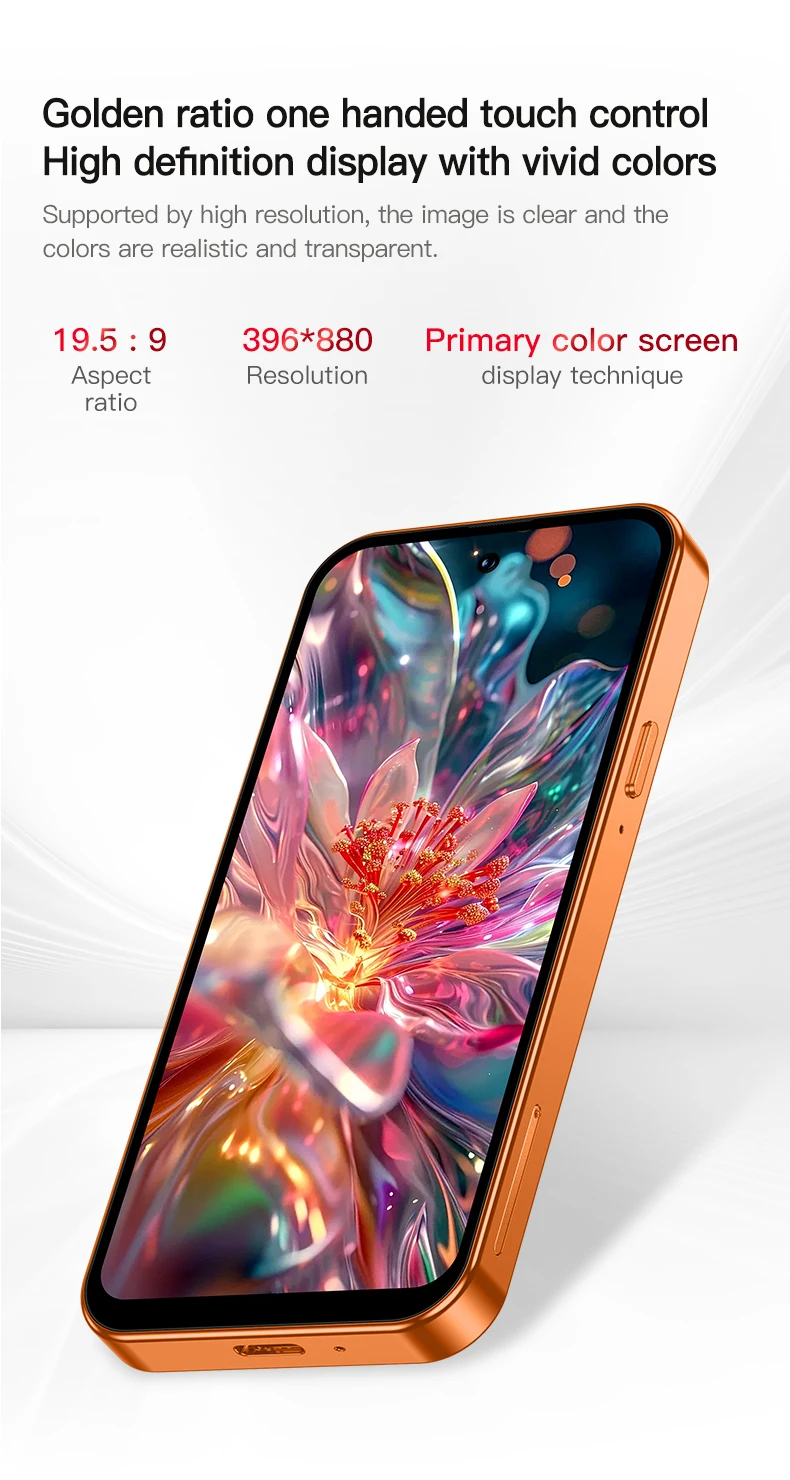 ONEMYTH A19 Pro 3.95" Full Screen 4G LTE Mini Smartphone 2GB RAM 16GB ROM Android 10 Dual SIM 2000mAh Elderly Small Phone