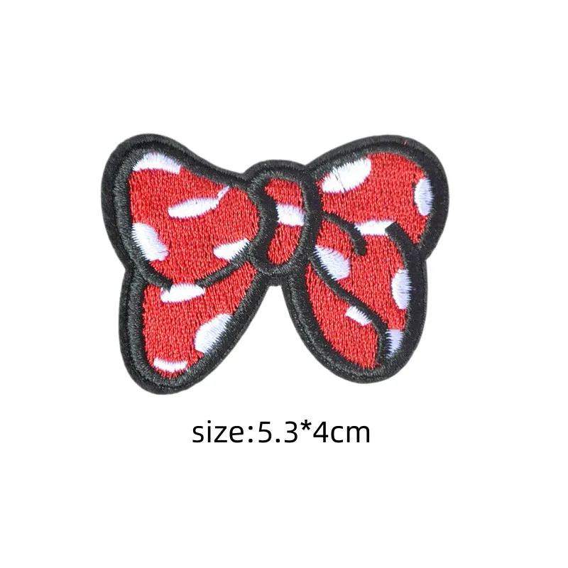 12pcs Clothing Patch Minnie bow Patches Cartoon Sew Clothes Patch for T-shirt Coat DIY Decoration Women girl Gift