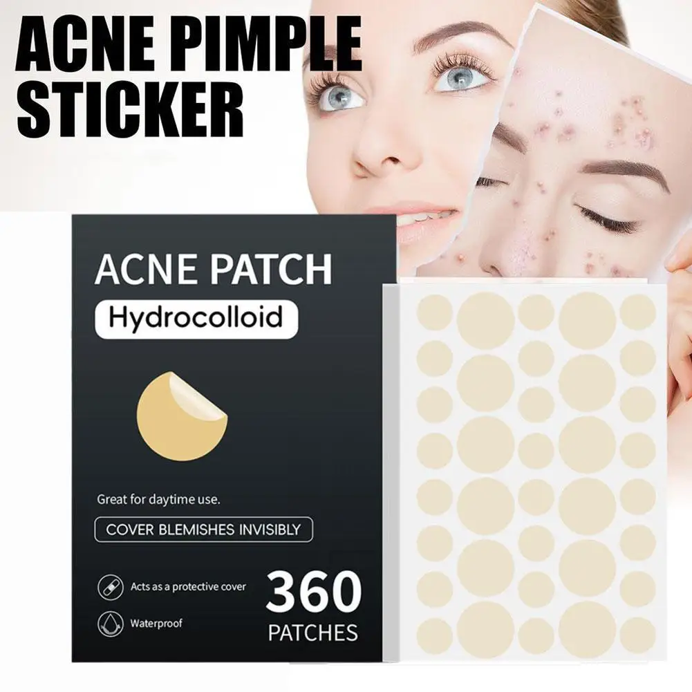 360pc Tea Tree Oil Acne Pimple Patches Translucent Matte Hydrocolloid Salicylic Acid Tea Tree Oil For Inflamed Acne Dropshipping