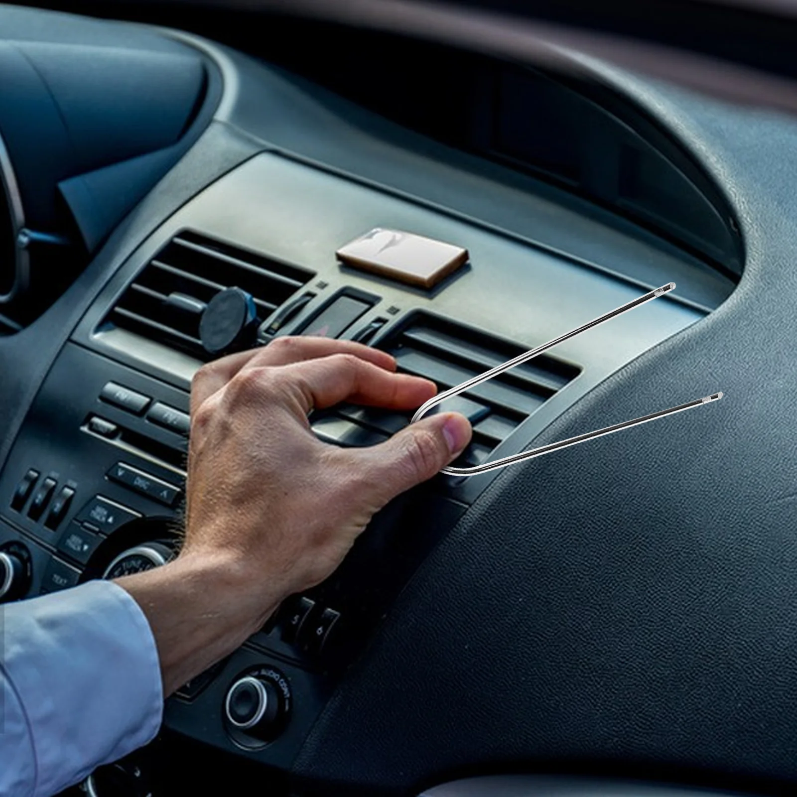 

2 pcs Car Disassembly Tool U Shaped Metal Key For Auto Radio Dvd Cd Player Removal Repair Kit Automotive Pry Tool