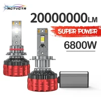 ACTVTCA 6800W H4 H7 LED Canbus H11 H1 H3 9005 HB3 9006 HB4 H8 H9 9012 9007 9008 H13 faros LED bombilla de faro de coche 6000K