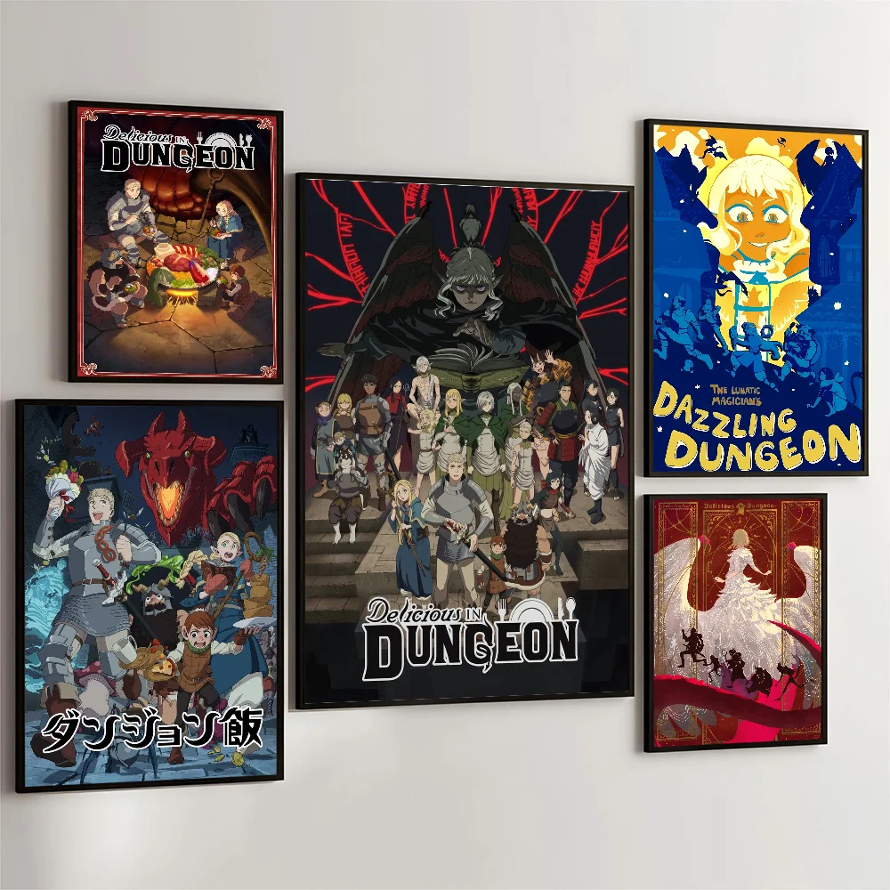 Delicious In Dungeon Classic Vintage Posters Whitepaper Prints Posters Artwork Kawaii Room Decor