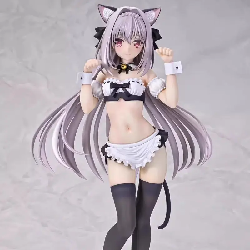 

Anime Figure Q Six 1/6 Sakurakoji Luna Cat Ear Maid Tsuki Ni Yorisou Otome No Sahou Collectible Model