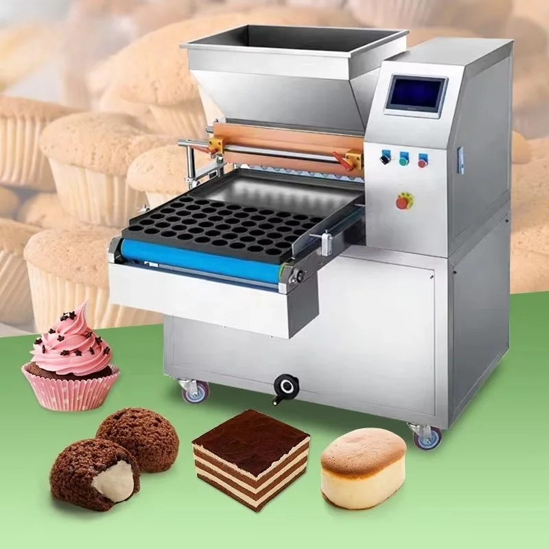 Customized Automatic Custard Cake Depositor Industrial Small Cupcake & Muffin Batter Filling Machine