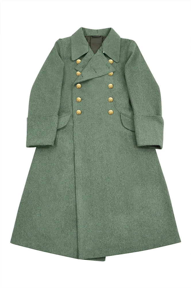 GUGJ-004 ii wojny światowej niemiecki M40 Kriegsmarine oficer przybrzeżny Fieldgrey wełna Greatcoat