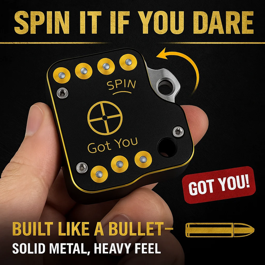 

Russian Roulette Challenge Toy Probability Party Game Novelty Stress Relief Spin Mechanism Creative Drinking Funny Gift Adults