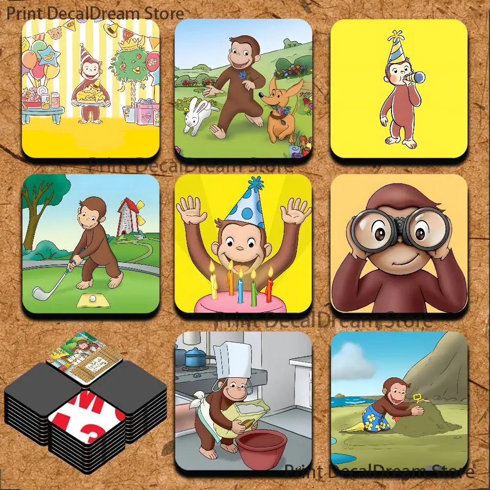 

Curious George Monkey Magnetic Refrigerator Magnets Cute and Creative Refrigerator Magnets Souvenirs and Gifts