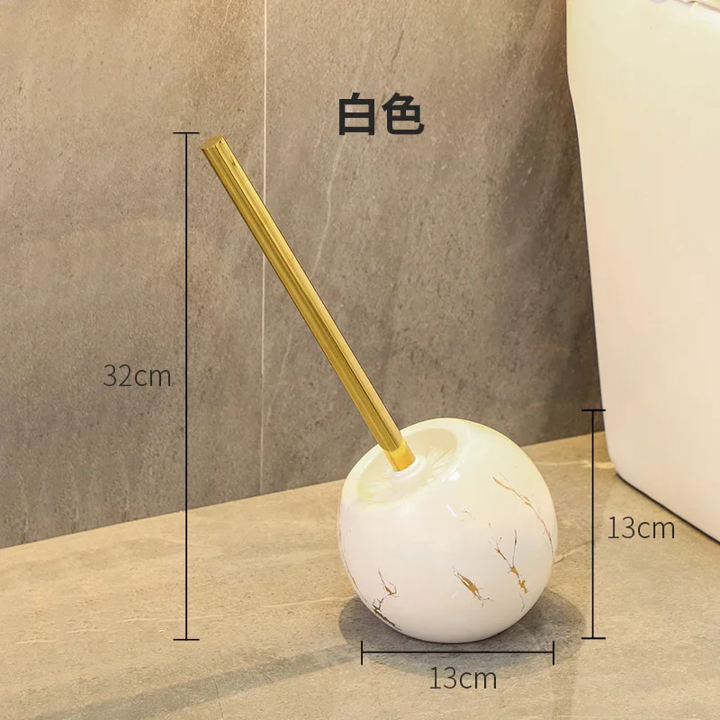 Bathroom Supplies Ceramic Toilet Brush Household No Dead Corner Toilet Cleaning Artifact Long Handle Toilet Brush Toilet Brush