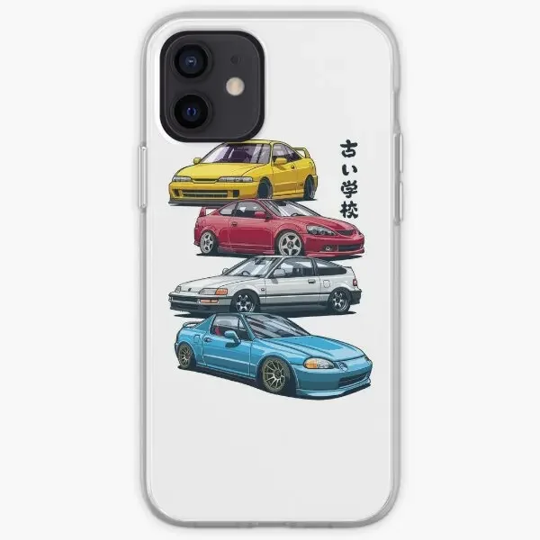 Jdm Mix Civic Crx Integra Iphone Toug  Phone Case Customizable for iPhone 6 6S 7 8 Plus 11 12 13 14 Pro Max Mini X XS XR Max