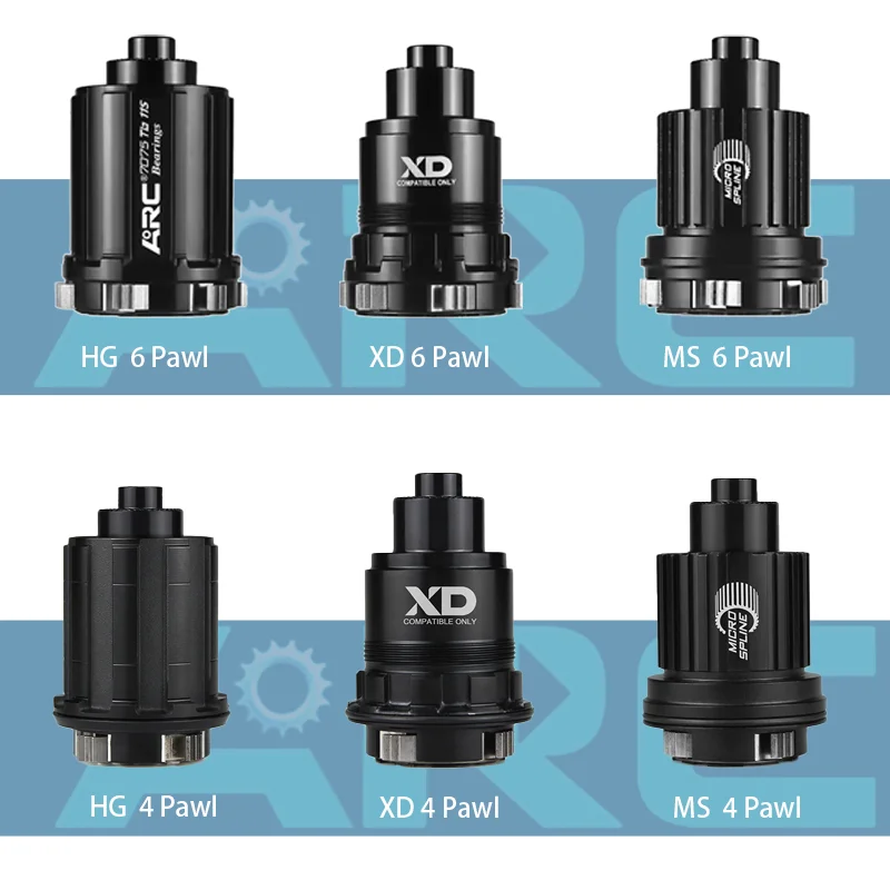 

ARC 6 Pawls free hub HG MS XD Bearing free Hub MT009 MT005 MT009BOOST MT039 QR TH Cycling Mountain Bike Bicycle accessories