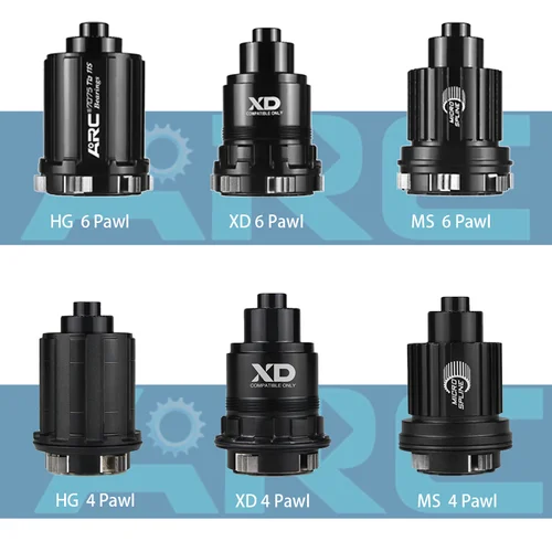 ARC 6 trinquetes buje libre HG MS XD cubo libre de rodamiento MT009 MT005 MT009BOOST MT039 QR TH ciclismo bicicleta de montaña accesorios