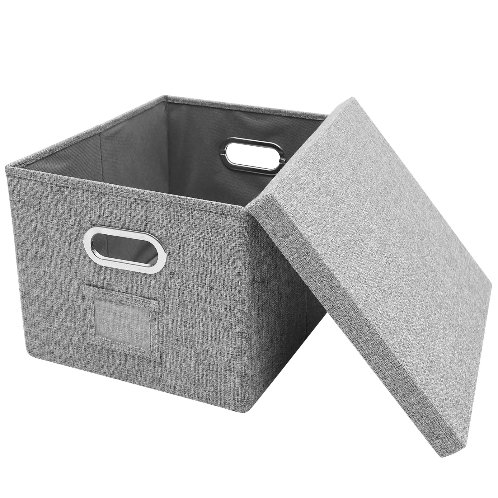 Large Capacity Desktop File Organizer Box Cloth Storage Holder For Office Desk Portable Document Organizer File Storage