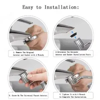 Stainless Steel 1080° Swivel Faucet Extender Splashproof with Dual Spray Mode Universal Adapter for Bathroom Sink Accessory 6