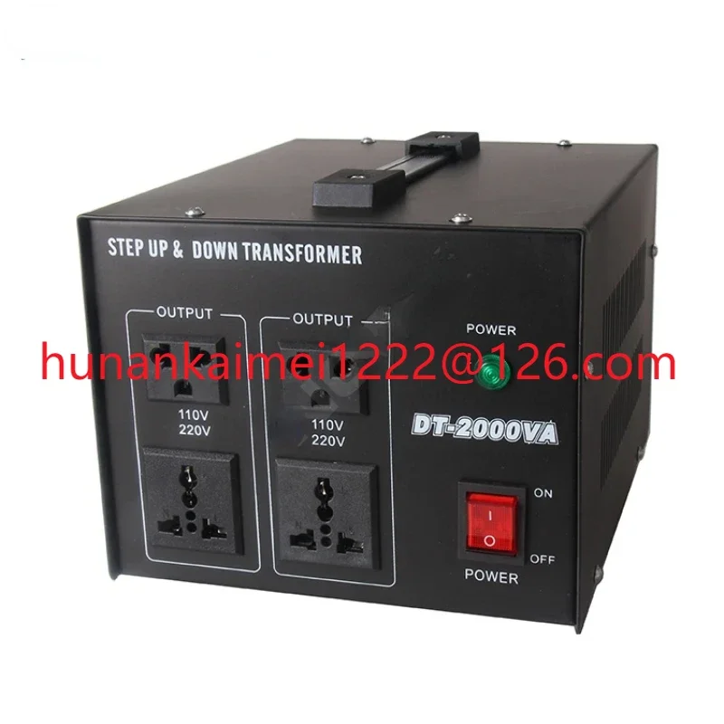 

Step up down voltage converter DT-2000VA , 2000va step up down transformer 220v to 110v