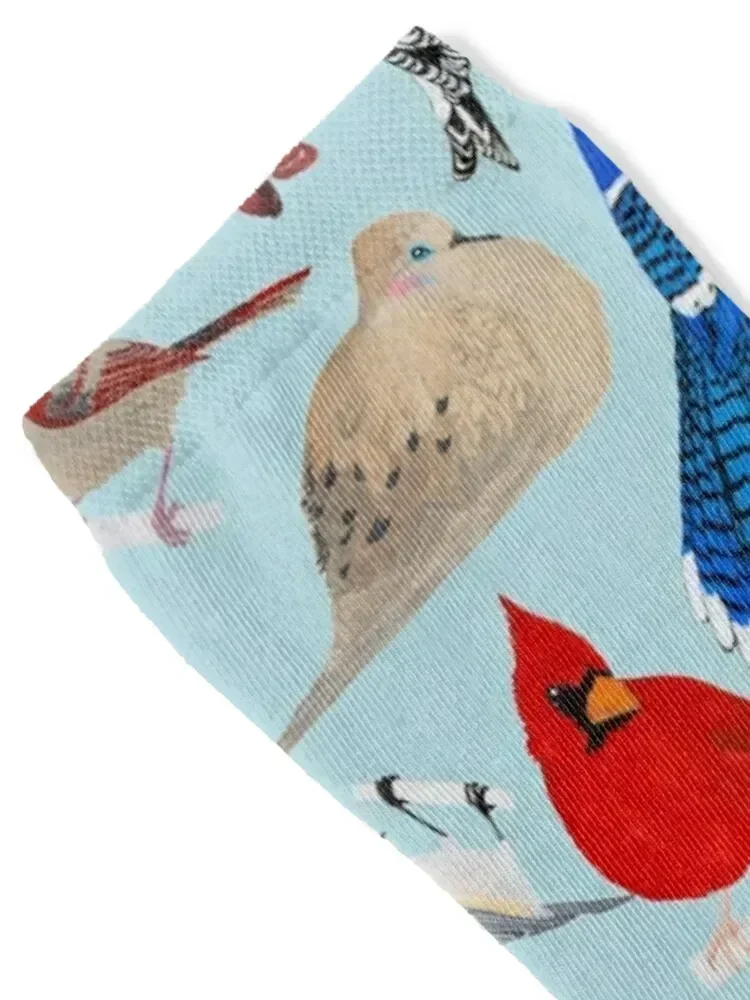 Feeder Birds Socks floral essential custom sports Crossfit Socks Ladies Men's