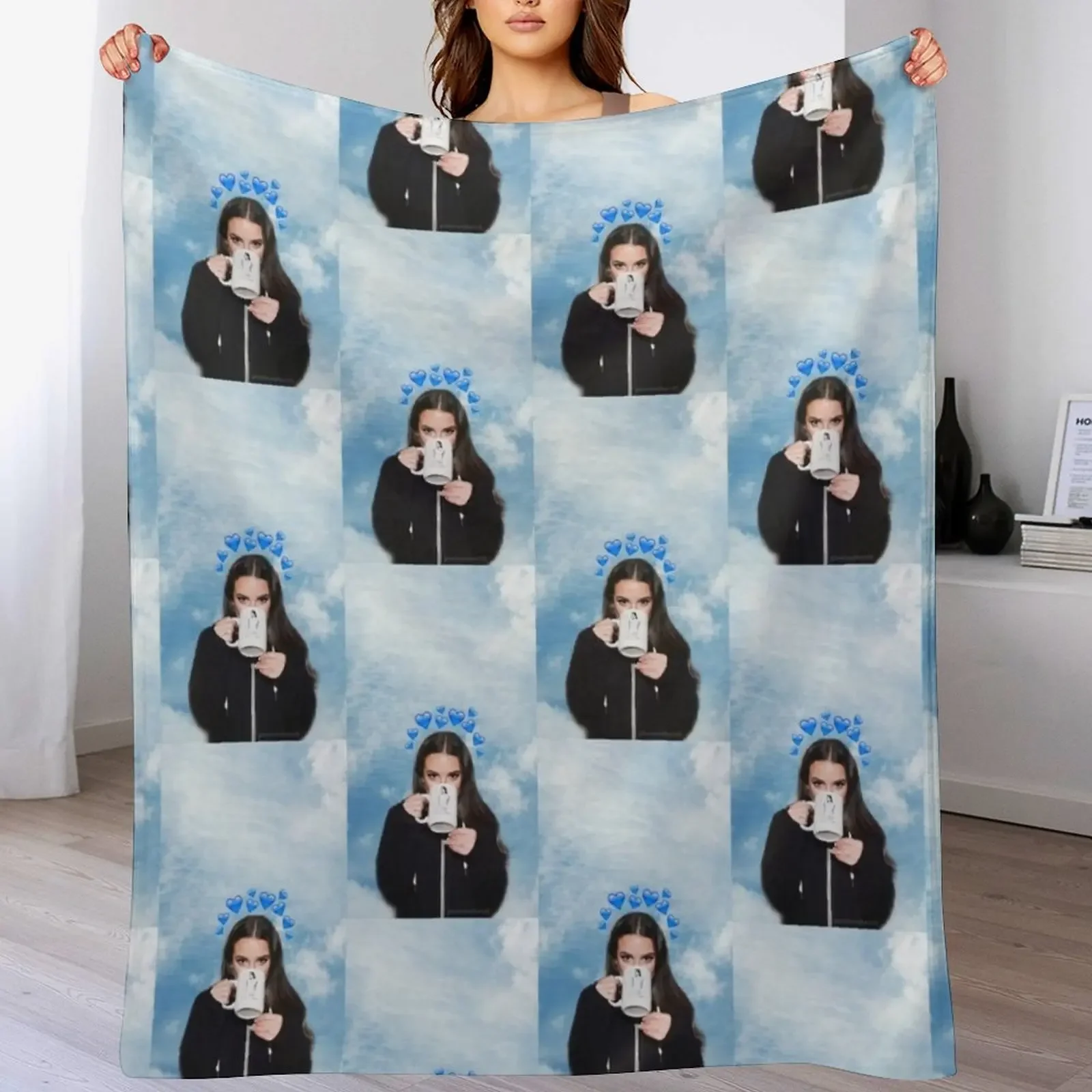 

Lea Michele In The Clouds Throw Blanket Sofa Bed Decoratives Blankets