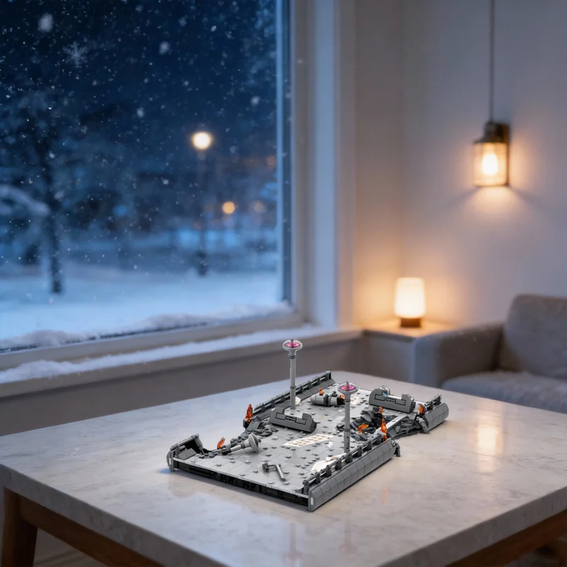 

1007pcs MOC Mygeeto Bridge Star Battle Model Building Blocks Room Decor, Home Decor, Home Decoration For Adults Desk Decor Gift