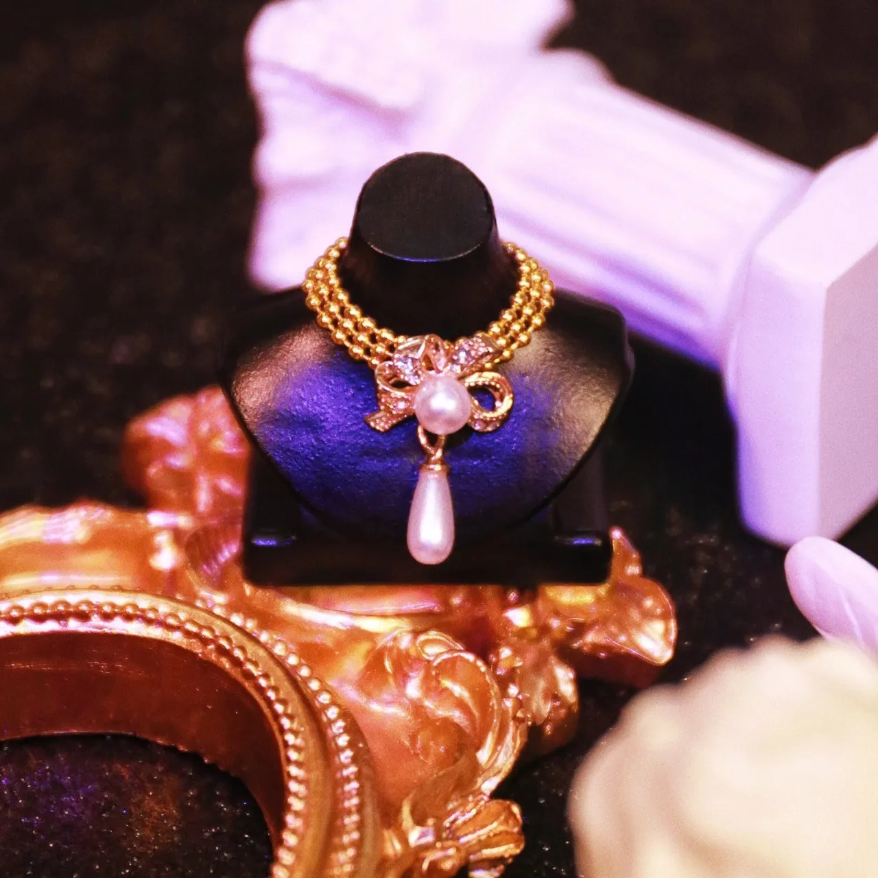 

Изысканное ожерелье с жемчугом для кукол, аксессуары для кукол BJD 1/6, бесплатная доставка