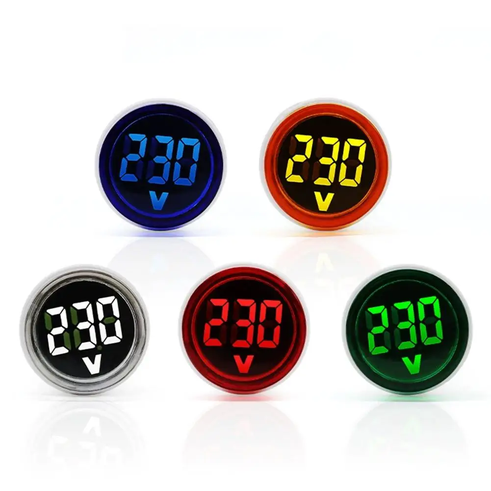AC 50V-500V Voltmeter Digital Voltage Tester Monitor EU Plug LED Display Voltmeter Indicator Light Electrical Instruments