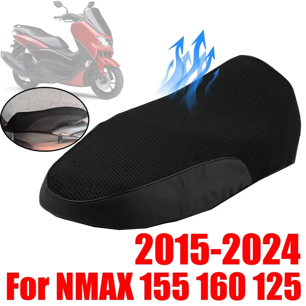 For Yamaha NMAX 125 155 160 N-MAX NMAX155 NMAX125 Accessories Mesh Breathable Seat Cover Protector Insulation Seat Cushion Cover