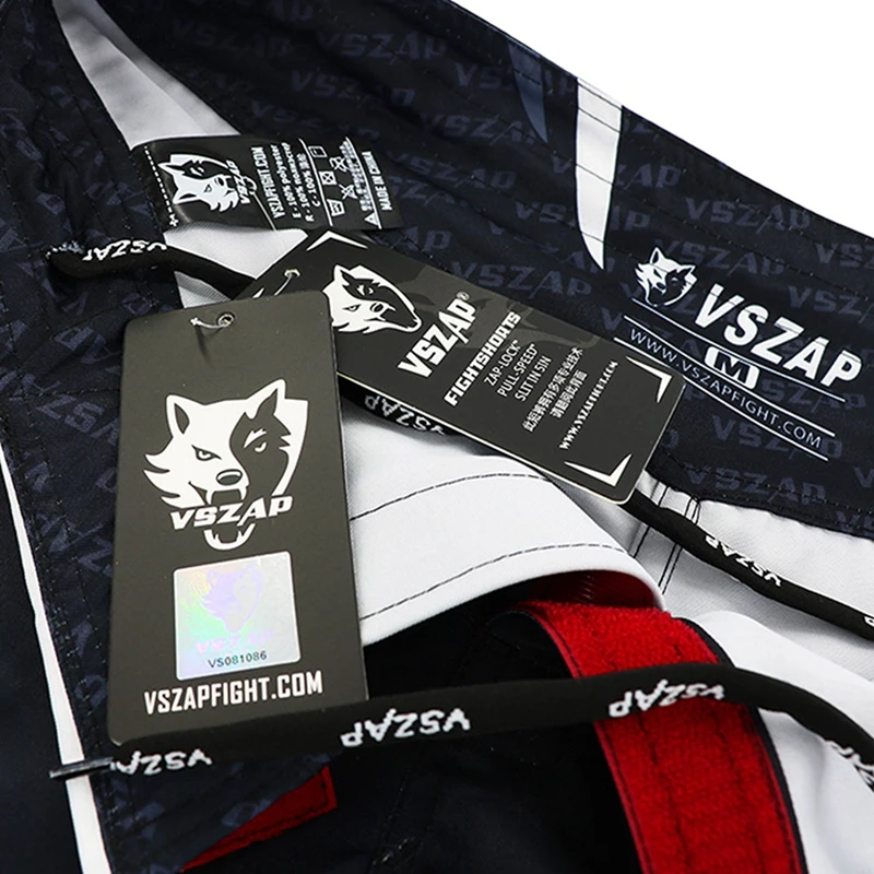 VSZAP MMA Kampfshorts für Herren Langlebige Trainingsshorts Grappling Boxen Kickboxen BJJ No Gi Sparring Workout Kampfshorts – Detail 29