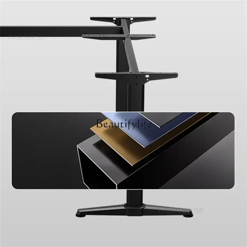 Легкие роскошные настольные компьютерные столы из углеродного волокна L-образный игровой стол Бытовой угловой компьютер