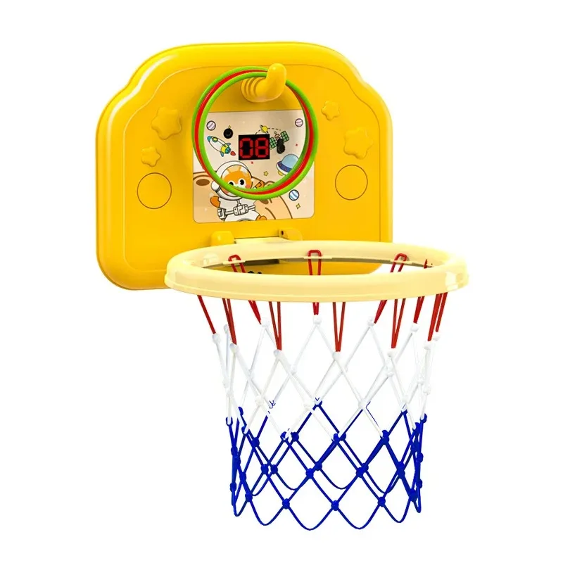 Ensemble de cerceaux de basket-ball pliables sans perçage pour enfants, avec jeux de tir et de lancer d'anneaux, jouet multi-sport