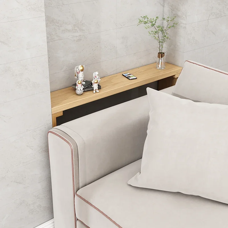 Small-sized furniture, living room, bedroom bed head and tail ultra-narrow gap single-layer Room decoration solid wood