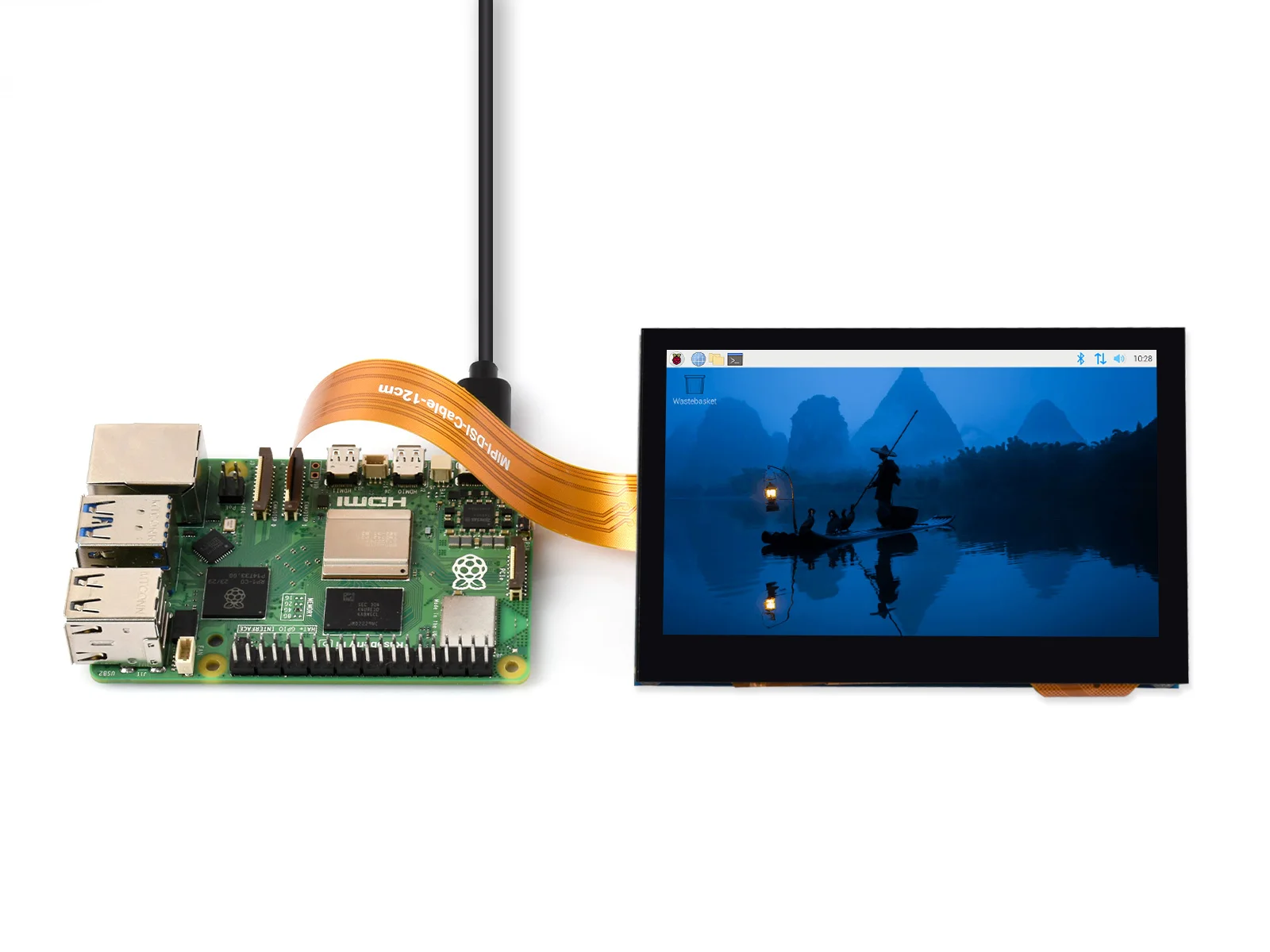 Immagine 4: Cavo flessibile FPC Waveshare DSI da 12 cm, opzioni per 22 pin a 15 pin / doppia spina 22 pin