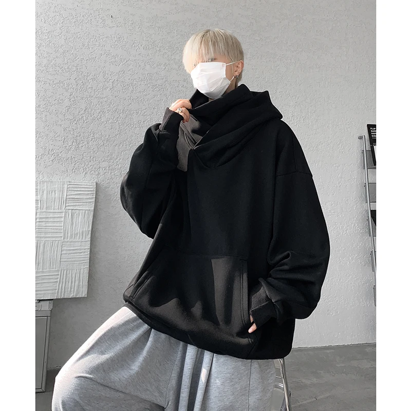 M-XXXXXXL Plus Size Heren Pullover Hoodie Effen Kleur Capuchon Lange Mouw Sweatshirt met Zakken Top Hoody Jumpers 8XL 7XL 6XL