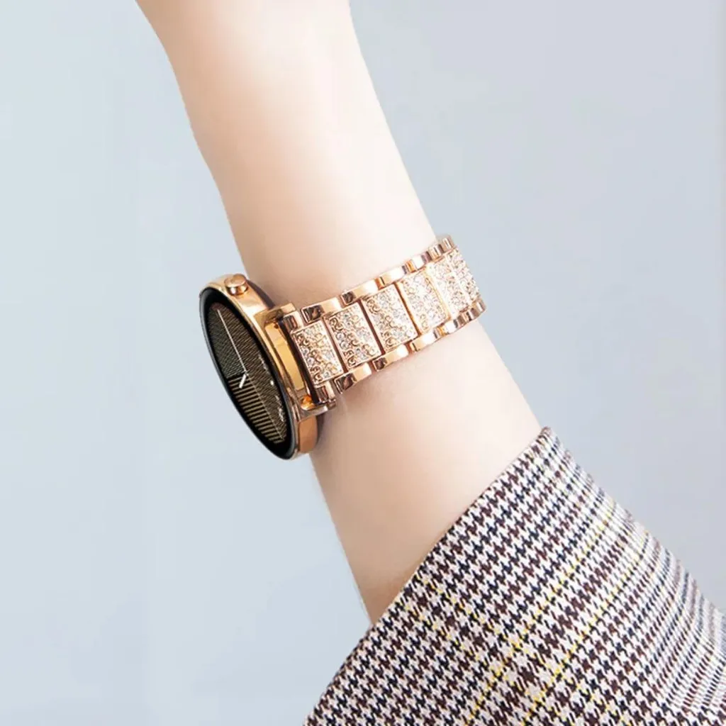 Bracciale con diamanti per Huawei GT 6 5 4 46mm 41mm cinturino in metallo da donna per Huawei Watch 5 4 4Pro 3 3Pro GT6 Pro GT5 GT4 GT3 GT2e