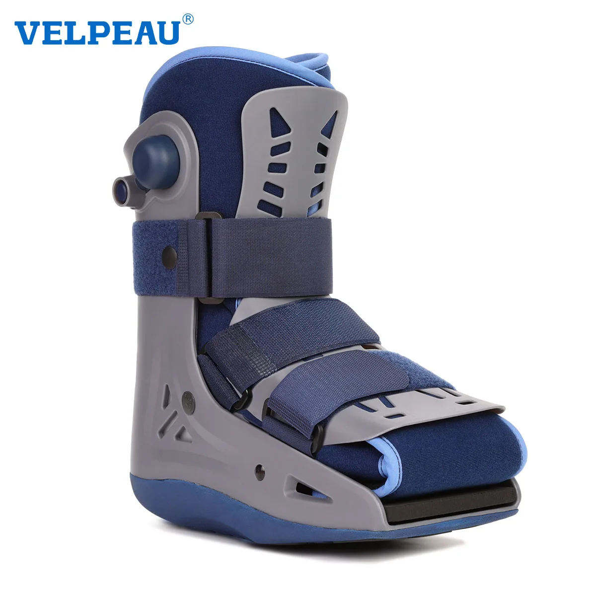 

VELPEAU Medical Fracture Walking Boot for Left and Right Foot, Orthopaedic Walker Boot with Dual Air Chambers and Anti-Slip Sole