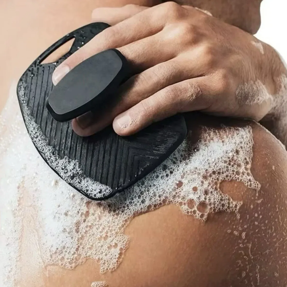 

2-in-1 silicone body shower cleaner, scrubber for exfoliation, and scalp massager